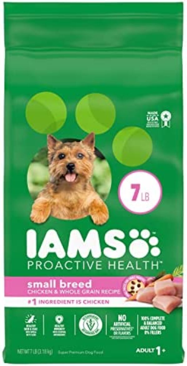 1683992361_41jAbW3HNJL._AC_.jpg IAMS Small & Toy Breed Adult Dry Dog Food - Real Chicken, 7 lb. Bag