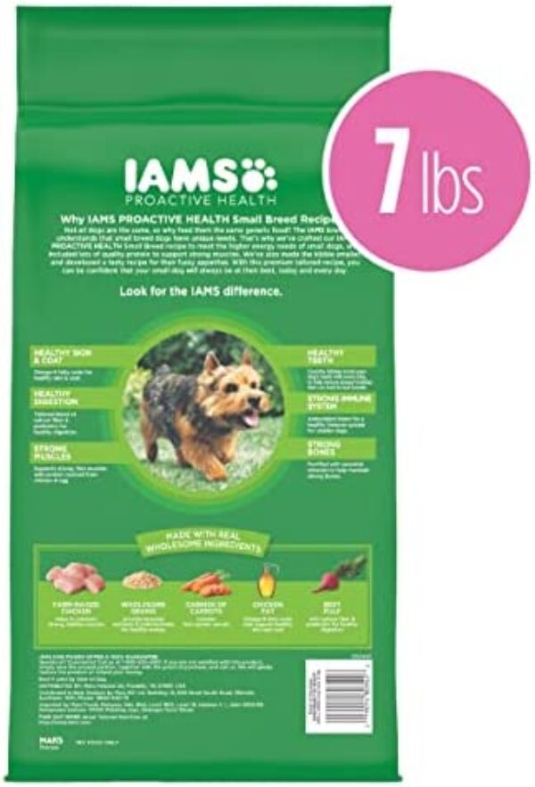 1683992365_41FKkLOL5yL._AC_.jpg IAMS Small & Toy Breed Adult Dry Dog Food - Real Chicken, 7 lb. Bag