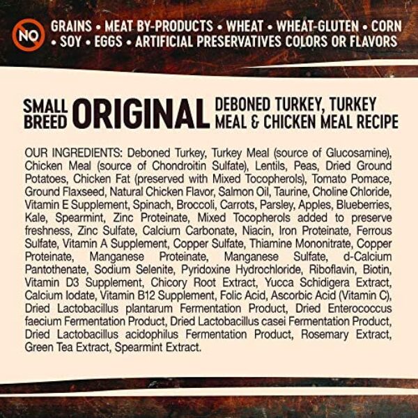 Premium Wellness CORE Natural Grain Free Dry Dog Food for Small Breeds - 4-Pound Bag