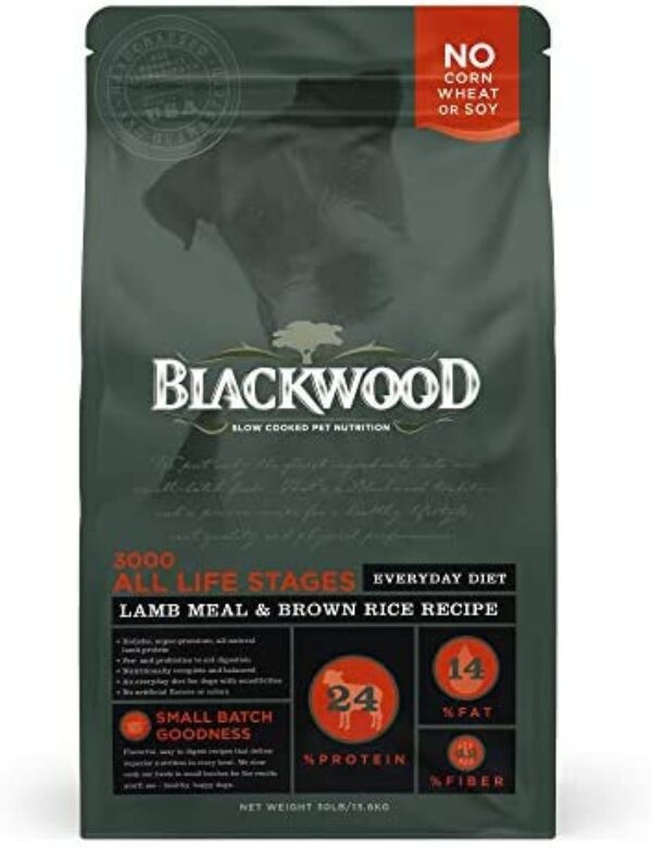 417ss7AbFEL._AC_.jpg Premium Blackwood Dog Food: Natural Lamb Meal & Brown Rice Recipe