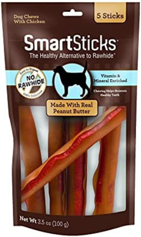 41MFKjzs4RL._AC_.jpg Buy SmartBones SmartSticks - Rawhide-Free Chew Dog Treats | Healthy Dog Treats