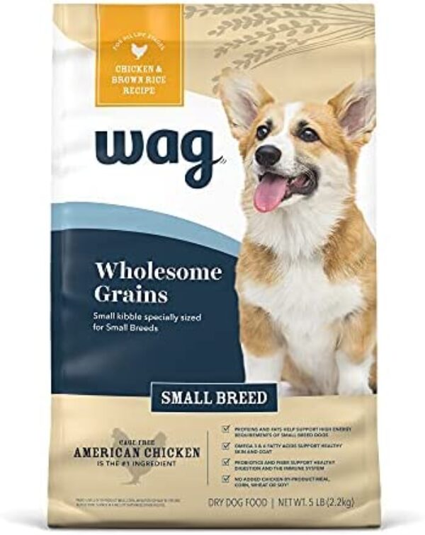 Wag Small Breed Dry Dog Food: Chicken & Brown Rice Formula | Premium Nutrition