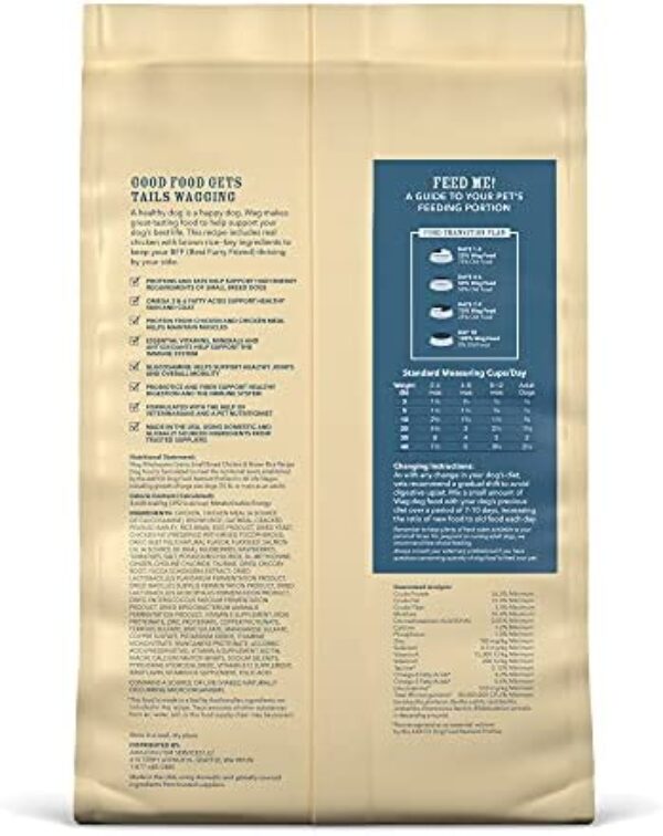 Wag Small Breed Dry Dog Food: Chicken & Brown Rice Formula | Premium Nutrition