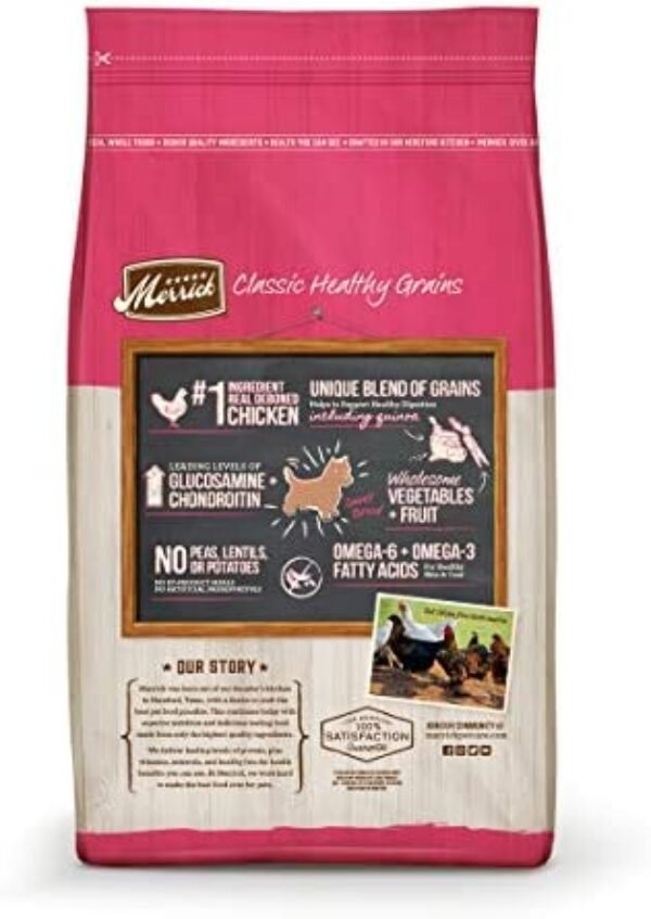 41eemMBL8sL._AC_.jpg Merrick Classic Healthy Grains Dry Dog Food Small Breed Recipe - 4.0 Lb Bag