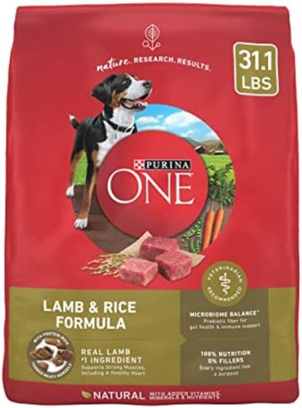 Purina ONE Dry Dog Food with Lamb and Rice Formula: Premium Nutrition for Dogs