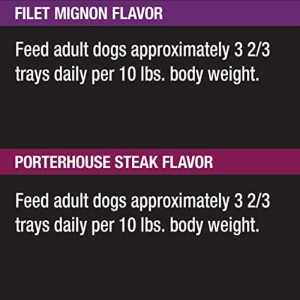 Premium Gourmet Dog Food Variety Pack | CESAR CLASSICS: Filet Mignon & Porterhouse Steak Flavors