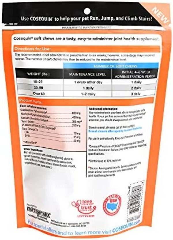 514IVJf40TL._AC_.jpg Nutramax Cosequin Senior Joint Health Supplement - 60 Soft Chews | Support Aging Pets
