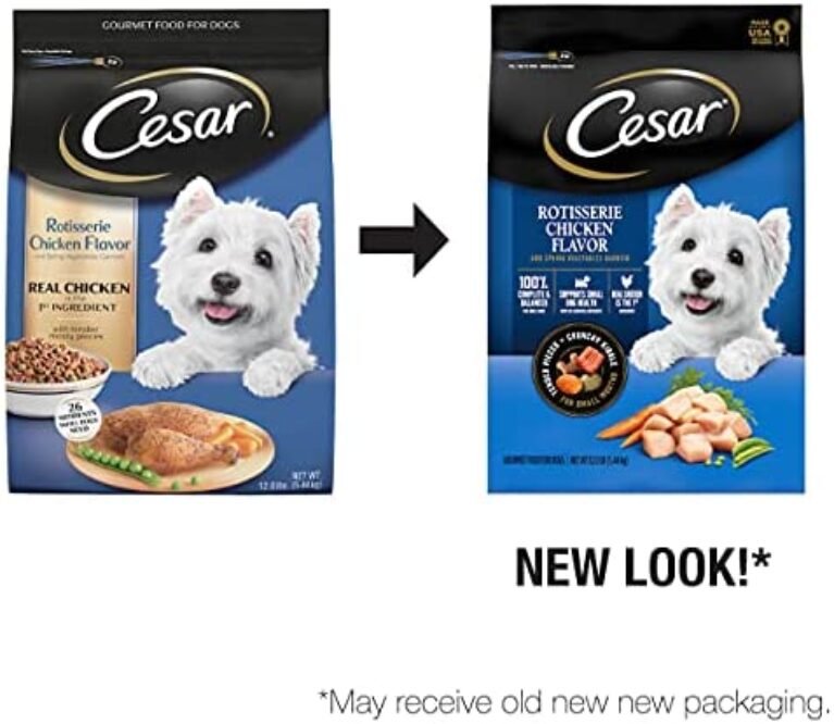 51lJMiqBR4S._AC_.jpg CESAR Small Breed Dry Dog Food - Rotisserie Chicken Flavor with Spring Vegetables Garnish