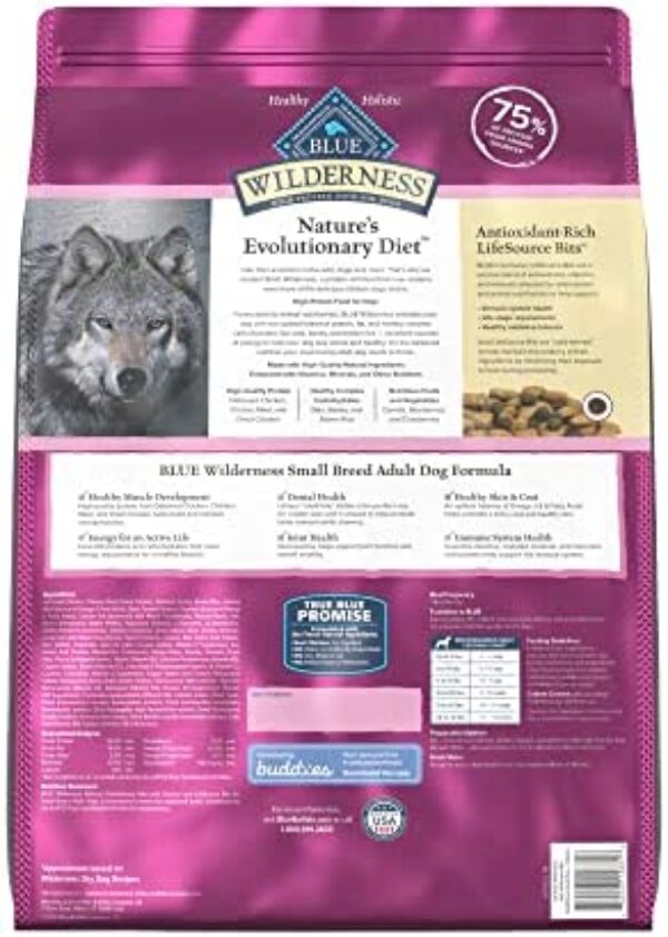Blue Buffalo Wilderness Small Breed Adult Dry Dog Food | High Protein Nutrition