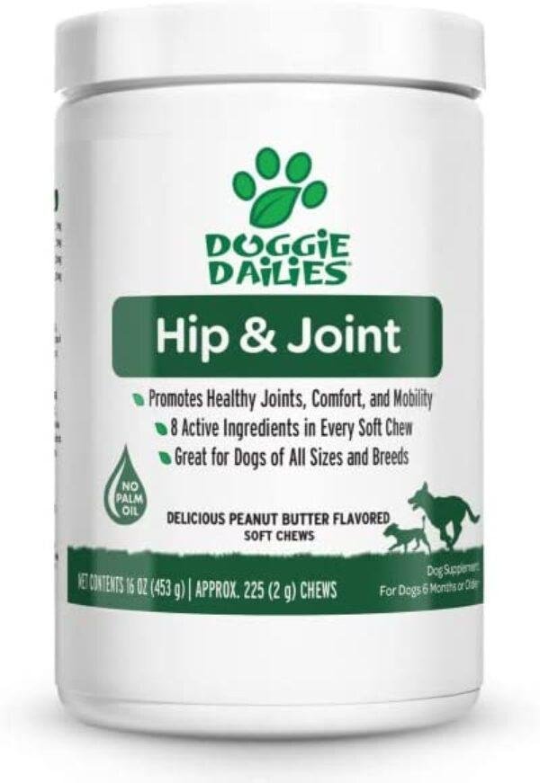 Doggie Dailies Glucosamine for Dogs, Advanced Hip and Joint Supplement dog supplements for joints
