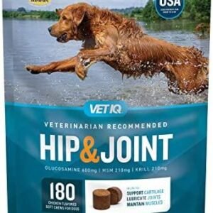 VetIQ Hip & Joint Supplement for Dogs, Anti Inflammatory Joint dog supplements for joints
