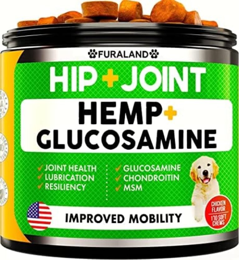 Hemp Hip and Joint Supplement for Dogs - Glucosamine for dog supplements for joints