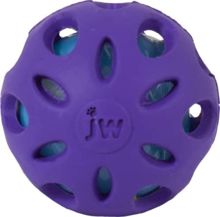 31QMlwAff8L._AC_.jpg Unleash Fun with JW Pet Crackle Heads Crackle Ball - Small