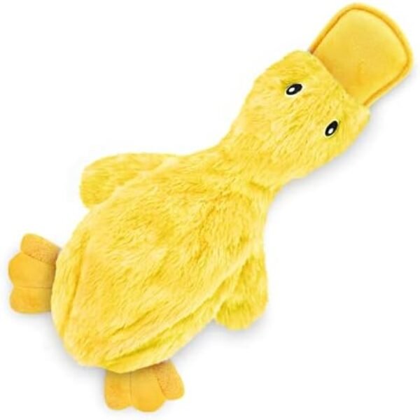 4185xrf2iVL._AC_.jpg Best Pet Supplies Crinkle Dog Toy - No Stuffing Duck, Soft Squeaker, Yellow