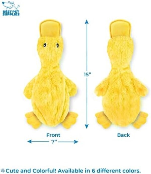 41JZrwLwViL._AC_.jpg Best Pet Supplies Crinkle Dog Toy - No Stuffing Duck, Soft Squeaker, Yellow
