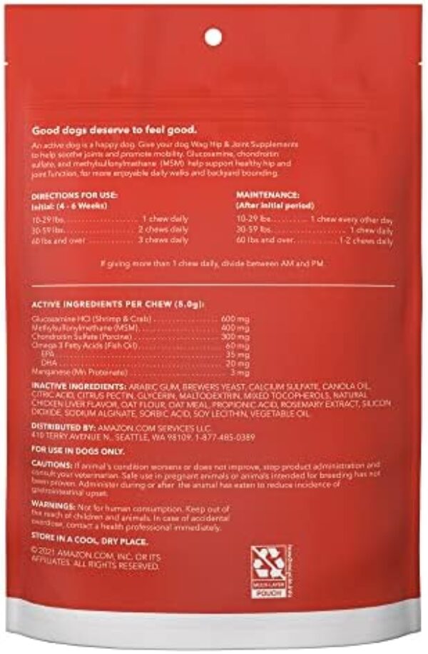 Wag Hip & Joint Soft Chews for Dogs - Boost Mobility | Mott Klee Foundation