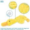 41SsqTVEU1L._AC_.jpg Best Pet Supplies Crinkle Dog Toy - No Stuffing Duck, Soft Squeaker, Yellow