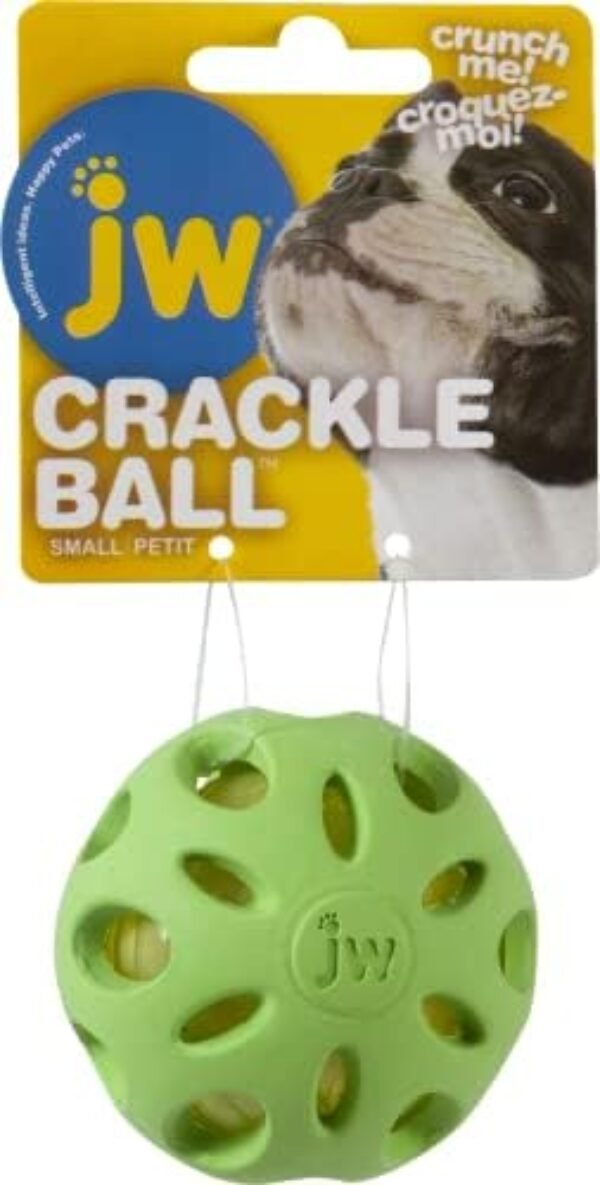 41Udxk9ieZL._AC_.jpg Unleash Fun with JW Pet Crackle Heads Crackle Ball - Small
