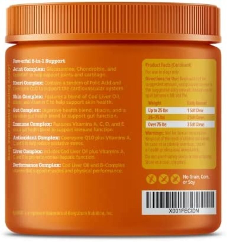 41tgkp75mLL._AC_.jpg Canine Health Boost - Multifunctional Supplements for Dogs | Joint, Gut, Immune, Skin & Heart Health