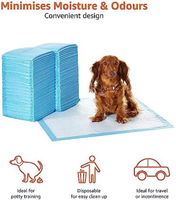 51FN8FChMlL._AC_.jpg Premium Amazon Basics Dog and Puppy Pee Pads - Pack of 80 | Reliable Potty Training Solution