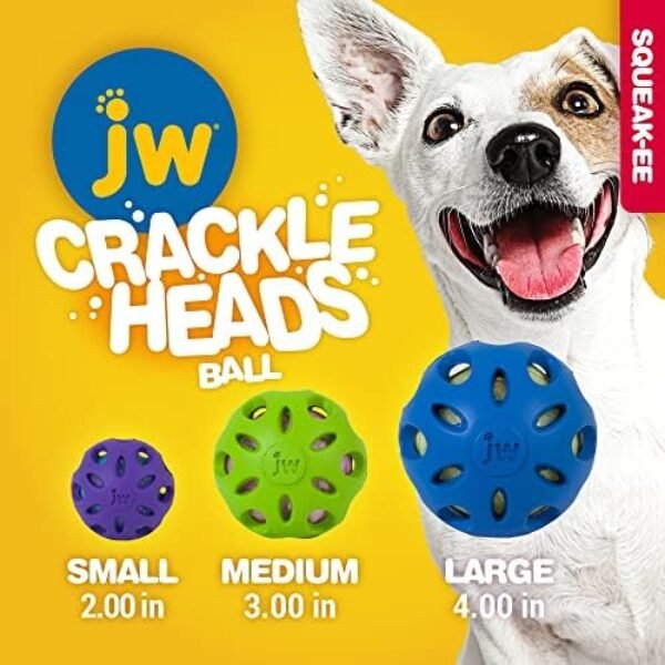 51U3FS2C-QL._AC_.jpg Unleash Fun with JW Pet Crackle Heads Crackle Ball - Small