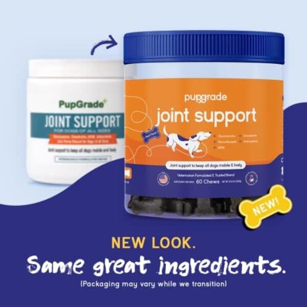 PupGrade Joint Support Supplement for Dogs - Natural Pain Relief