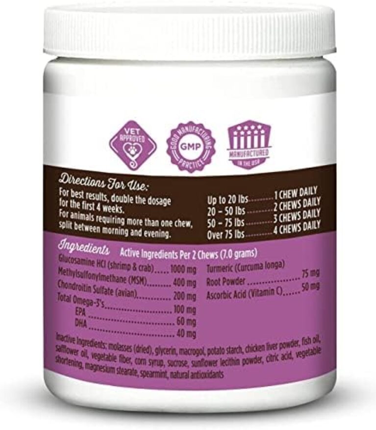 VetPro Dog Hip and Joint Supplement - Pain Relief Chews for Dogs