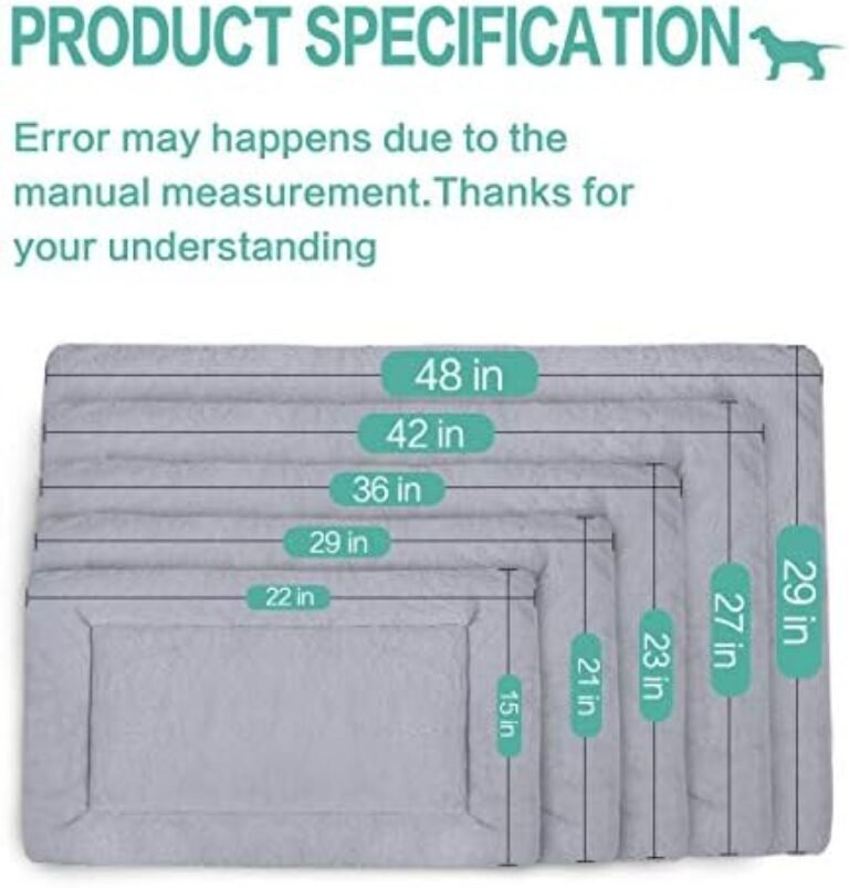 41crWi7ELmL._AC_.jpg PETCIOSO Super Soft Dog Cat Crate Bed Blanket - Cozy Pet Bedding