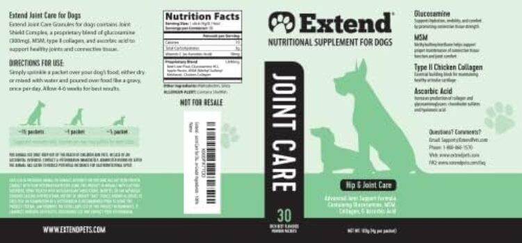 41z25mPWpSL._AC_.jpg Extend Joint Care for Dogs - Support Your Dog's Mobility and Joint Health