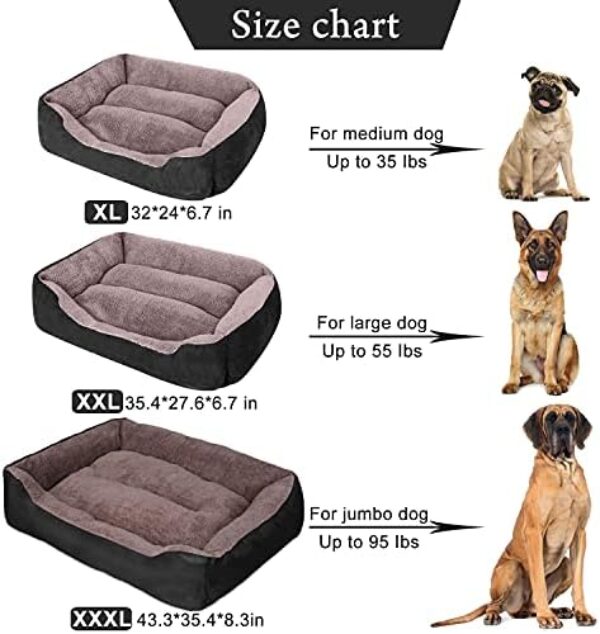 51LmOremxFS._AC_.jpg PUPPBUDD Orthopedic Dog Beds, Rectangle,Washable, Warming, Comfortable and Breathable Pet Sofa for Medium Dogs