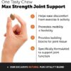 51e24VCyCmL._AC_.jpg PetHonesty Hip & Joint Health Max Strength - Natural Joint Supplement with Glucosamine, Omega-3s, Chondroitin, Green Lipped Mussel - Dog Chews Help Improve Mobility, May Reduce Discomfort (90 ct)