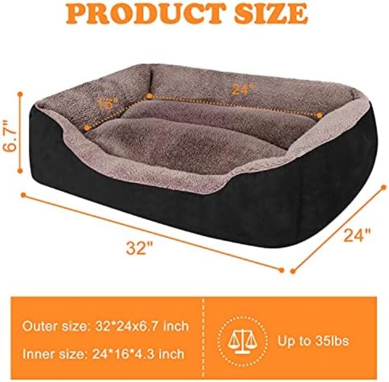 51v7qmNguS._AC_.jpg PUPPBUDD Orthopedic Dog Beds, Rectangle,Washable, Warming, Comfortable and Breathable Pet Sofa for Medium Dogs