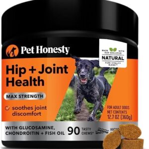 PetHonesty Hip & Joint Health Max Strength - Natural Joint dog supplements for joints