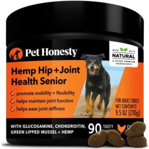 PetHonesty Senior Hemp Mobility - Hip & Joint Supplement for dog supplements for joints