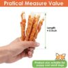 MON2SUN Dog Treats, 5 Inch Rawhide Twist Chicken Hide Sticks, Suitable for Puppy and Small Dogs, 5 Inch (Chicken, Pack of 40)