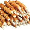 MON2SUN Dog Treats, 5 Inch Rawhide Twist Chicken Hide Sticks, Suitable for Puppy and Small Dogs, 5 Inch (Chicken, Pack of 40)