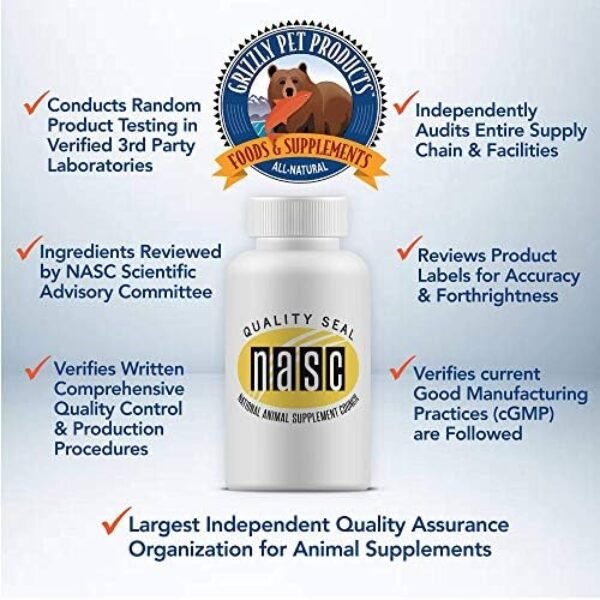 51Ro8LV7xyL._AC_.jpg Grizzly Joint Aid for Dogs Liquid Hip and Joint Support (Extra Strength), 32 fl oz