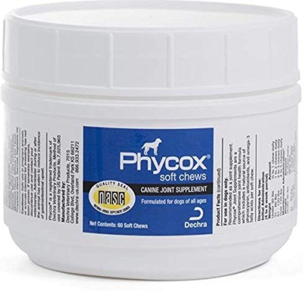 Dechra Phycox Soft Chews, Joint Supplement for Dogs (60ct) dog supplements for joints