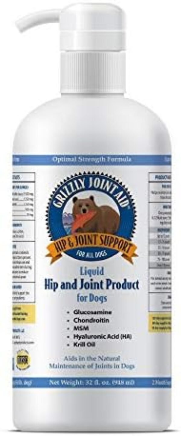 Grizzly Joint Aid for Dogs Liquid Hip and Joint Support dog supplements for joints