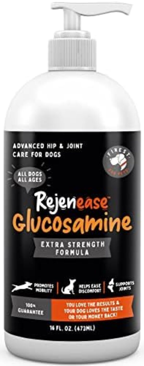 Premium Liquid Glucosamine Hip and Joint Supplement for Dogs - dog supplements for joints