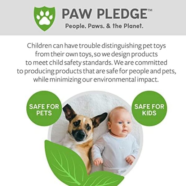 513hvC8t4pL._AC_.jpg TrustyPup Tough 'N Fun PBJ Squeaky Plush Dog Toy, Chew Guard Technology - Tan, Medium