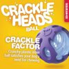 Petmate Crackle Heads Crackle Ball Crunchy Noise Chew Fetch Toy for Dogs Assorted Colors, Medium 3' Diameter