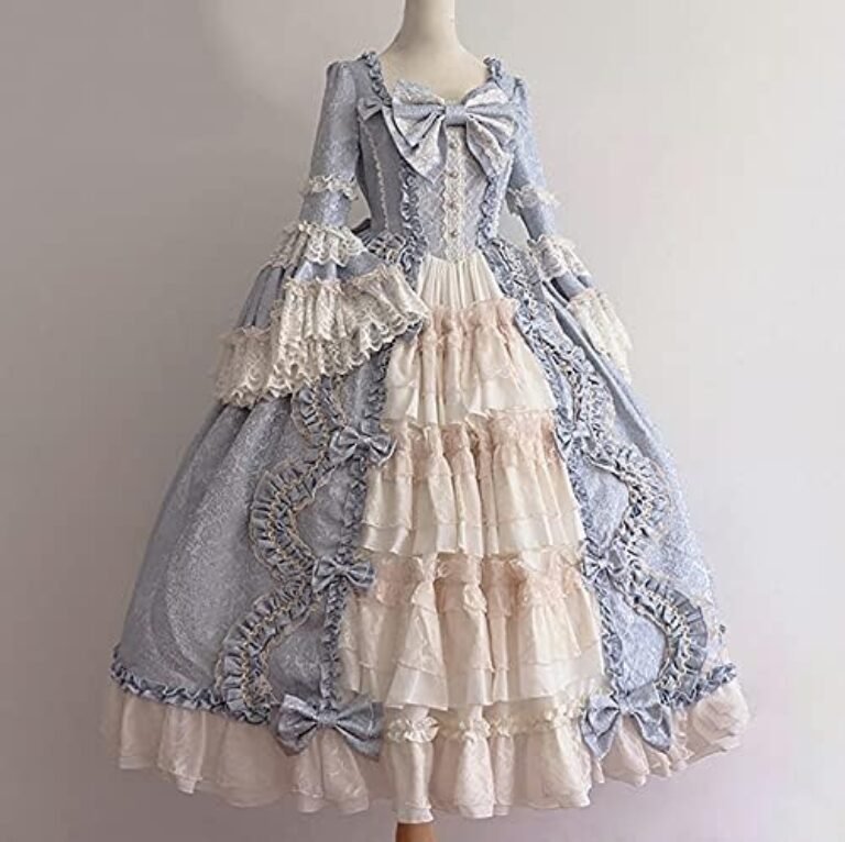 51iuYU43vLS._AC_.jpg Anuyalue Renaissance Dress - Women's Flare Sleeve Lolita Dress