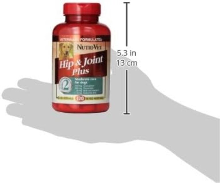 Nutri-Vet Hip & Joint Chewable Dog Supplements | Formulated with Glucosamine & Chondroitin for Dogs | 120 Count