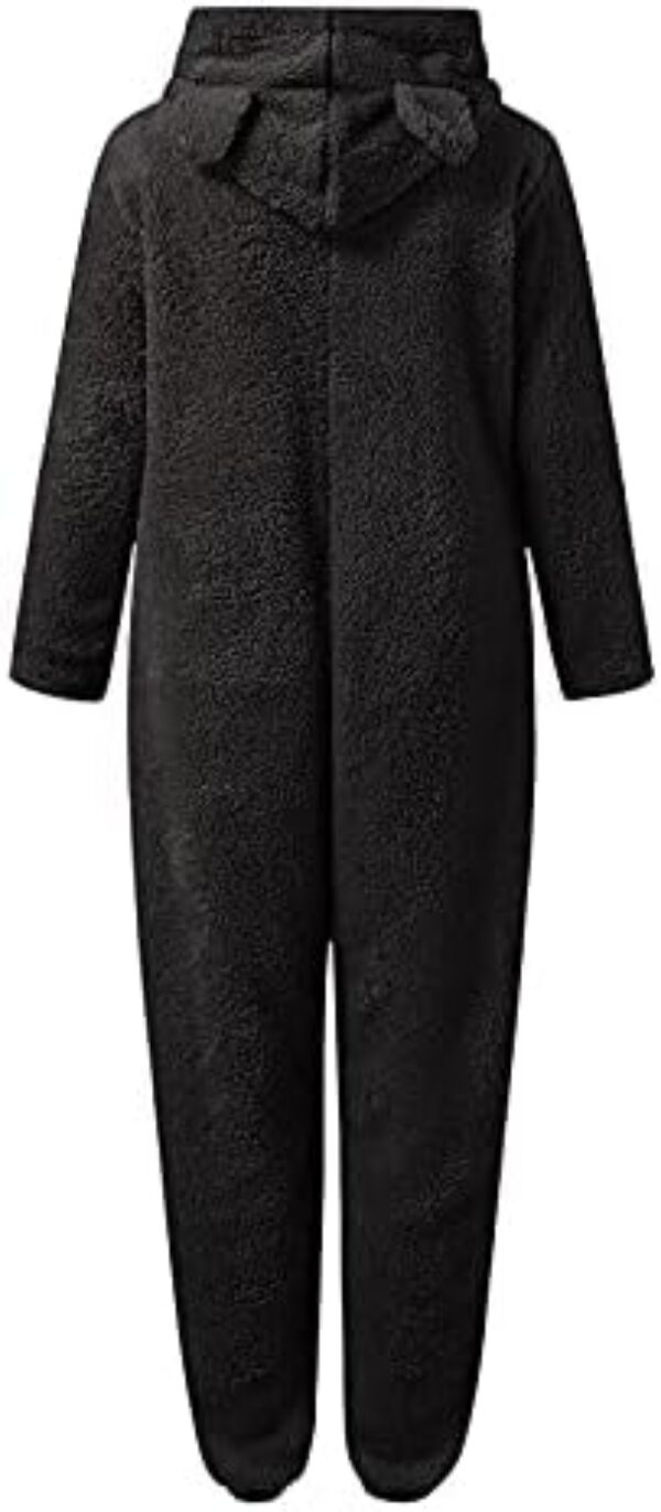 One Piece Pajamas for Women Fleece Pajamas Jumpsuit Winter Sherpa Romper Sleepwear Hoodies Jumpsuits Outfits