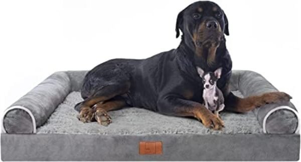 Lazy Lush Large Dog Bed, Dog Beds for Large Dogs, Dog Bed Large Washable with Removable Washable Cover, Outdoor Dog Bed, Washable Dog Bed