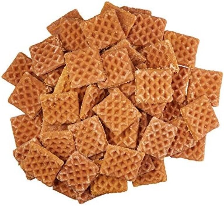 51MF47bhMBL._AC_.jpg Amazon Brand - Wag Dog Treats Chicken and Waffle Bites 12oz