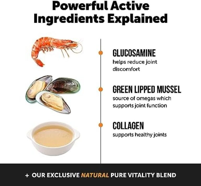 51ROFeQg9YL._AC_.jpg Pet Honesty Hemp Hip & Joint Supplement for Dogs - Hemp Oil & Hemp Powder - Glucosamine Chondroitin for Dogs, Turmeric, MSM, Green-Lipped Mussel, Supports Mobility, May Reduce Discomfort (Duck)