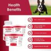 PHS Joint MAX Triple Strength (TS) Soft Chews for Dogs - Glucosamine, Chondroitin, MSM, Turmeric, Omega 3 - Hip and Joint Pain Relief and Support for Dogs - Made in USA - 120 Soft Chews