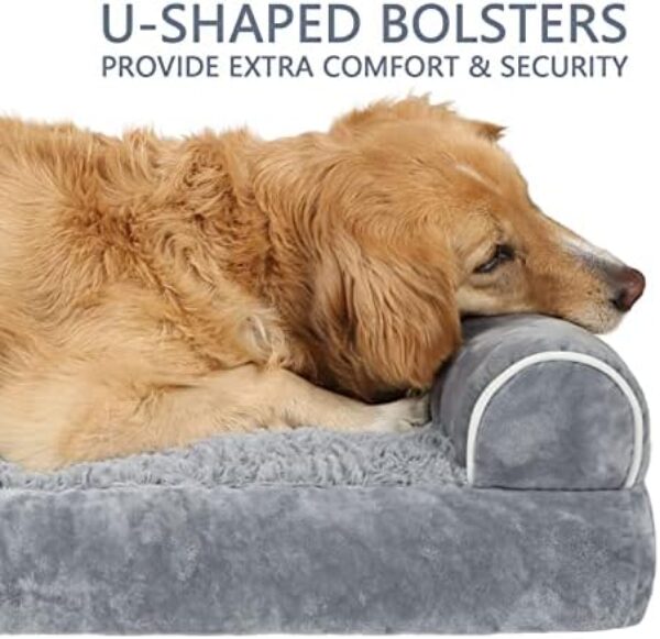 Lazy Lush Large Dog Bed, Dog Beds for Large Dogs, Dog Bed Large Washable with Removable Washable Cover, Outdoor Dog Bed, Washable Dog Bed